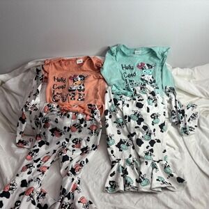 Baby Girls Holy Cow Im Cute Outfit Set 2 Piece Ruffle Pants Bodysuit 6 12 Months